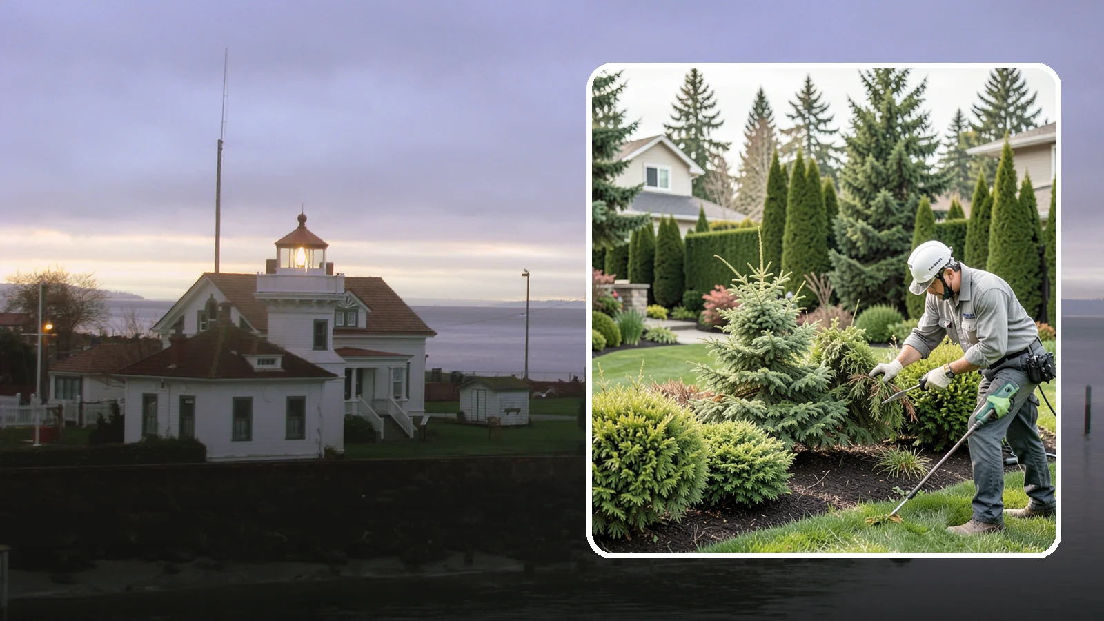 Evergreen Pruning in Mukilteo, Snohomish County, WA - Species-aware evergreen pruning that maintains shape and health without leaving dead, bare patches.