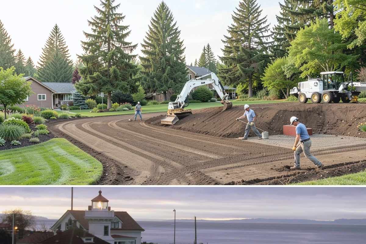 Evergreen Pruning in Mukilteo, Snohomish County, WA - Conifer candles are pinched in late spring, while most structural evergreen pruning is done in late winter across the Sound.