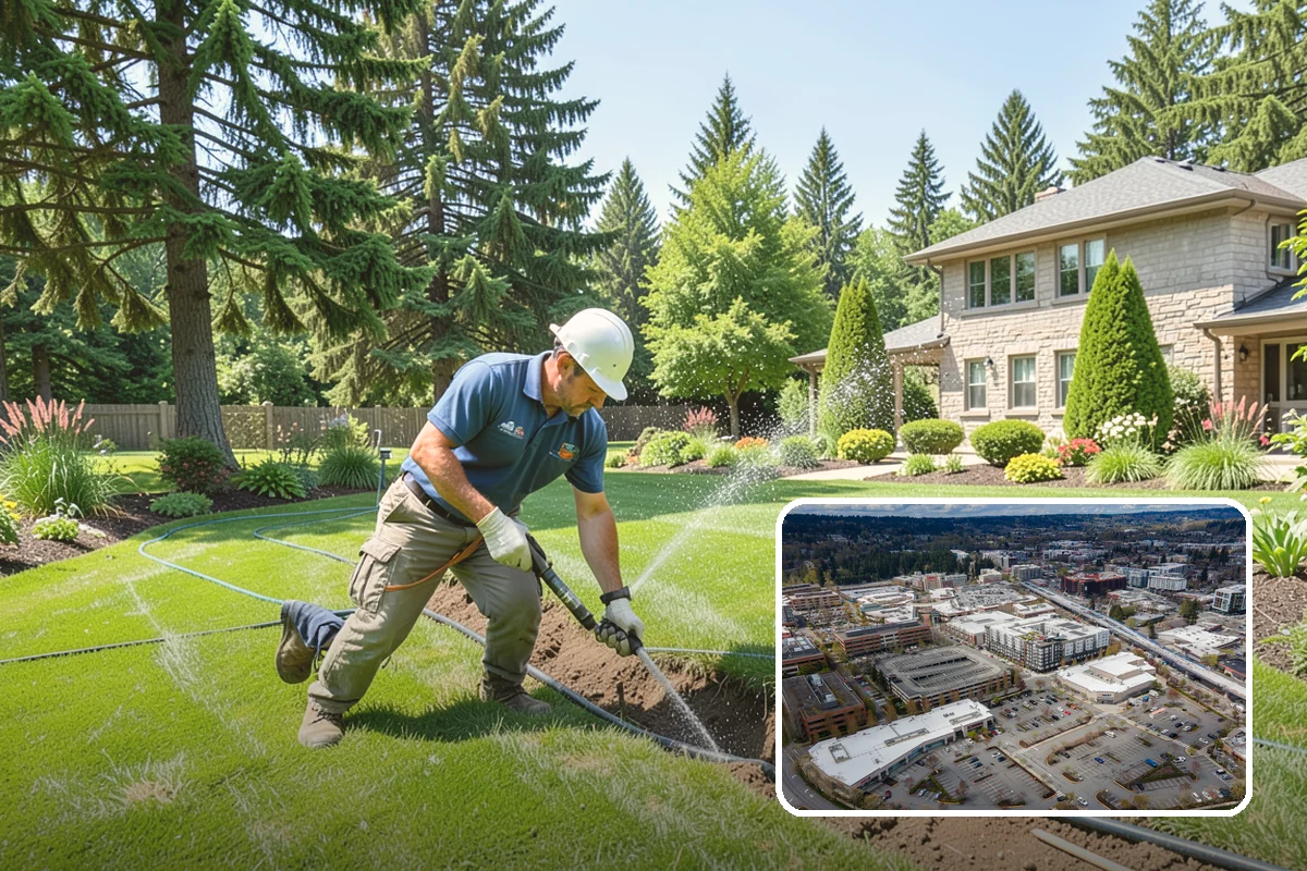 Evergreen Pruning in Redmond, King County, WA - Cuts kept within living green to avoid bare spots