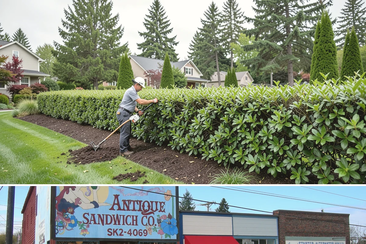 Evergreen Pruning in Ruston, Pierce County, WA - Conifer candles are pinched in late spring, while most structural evergreen pruning is done in late winter across the Sound.