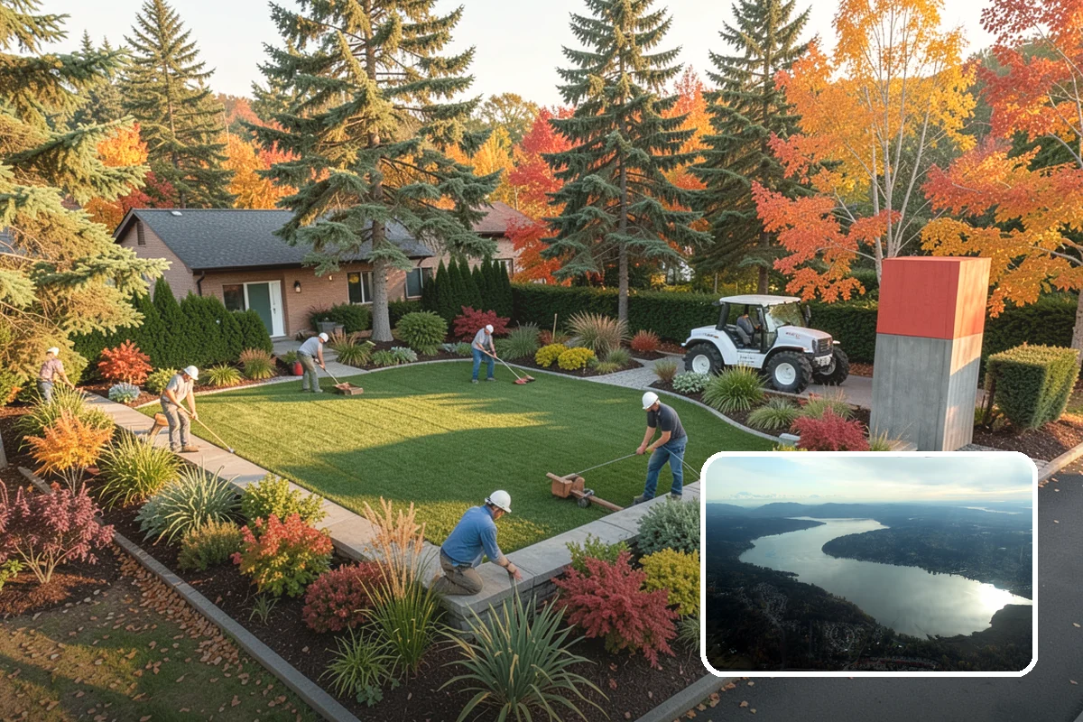 Evergreen Pruning in Sammamish, King County, WA - Cuts kept within living green to avoid bare spots
