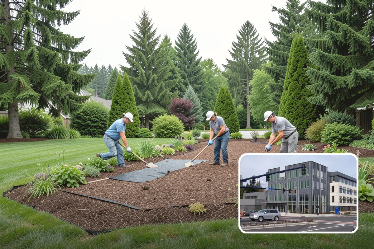Evergreen Pruning in Shoreline, King County, WA - Cuts kept within living green to avoid bare spots