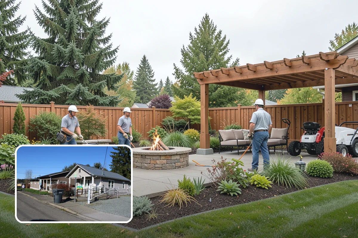 Evergreen Pruning in South Prairie, Pierce County, WA - Cuts kept within living green to avoid bare spots