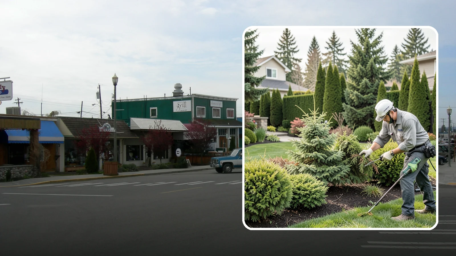 Evergreen Pruning in Stanwood, Snohomish County, WA - Species-aware evergreen pruning that maintains shape and health without leaving dead, bare patches.