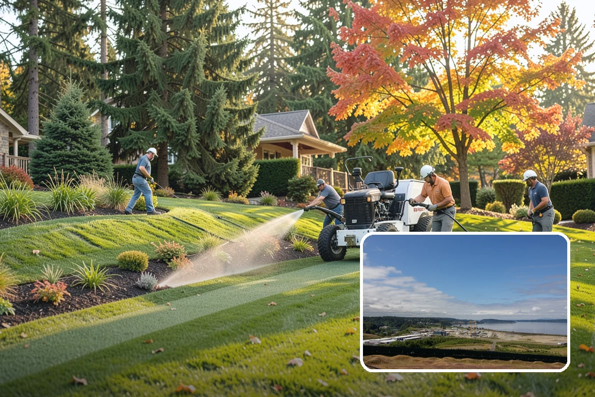 Evergreen Pruning in University Place, Pierce County, WA - Cuts kept within living green to avoid bare spots
