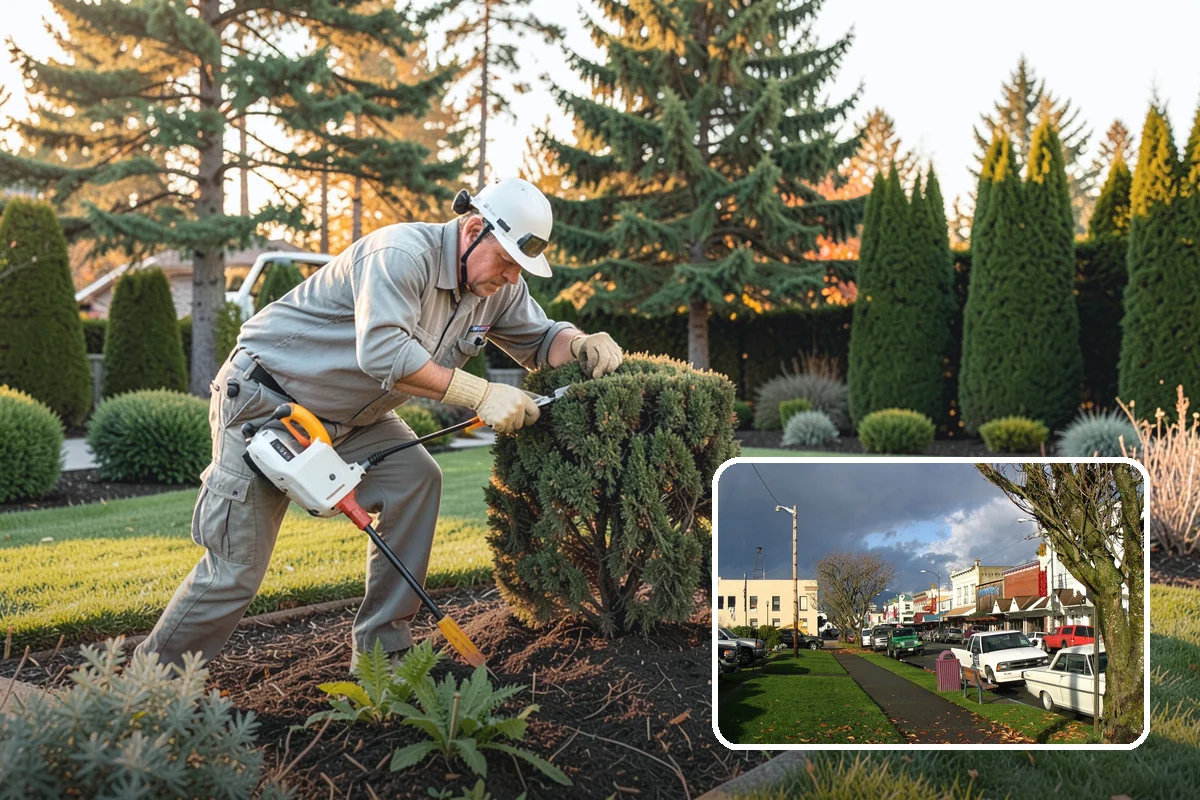 Evergreen Tree Planting in Arlington, Snohomish County, WA - Year-round green color, privacy, and structure