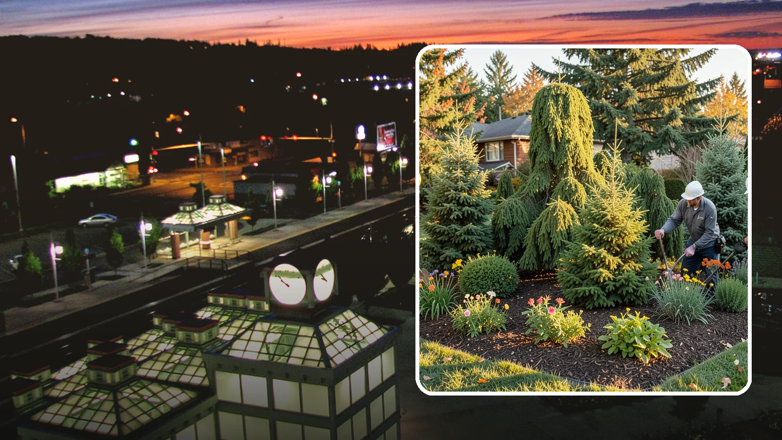 Evergreen Tree Planting in Auburn, King County, WA - We plant evergreen trees that keep Northwest landscapes green and screened all year long.