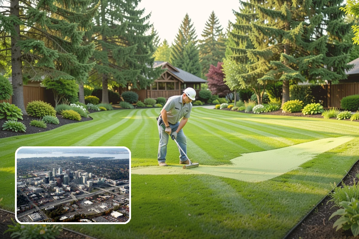 Evergreen Tree Planting in Bellevue, King County, WA - Year-round green color, privacy, and structure