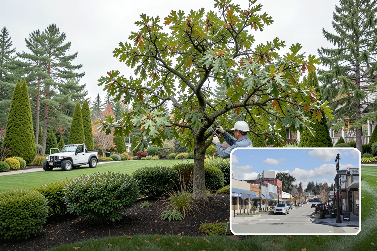 Evergreen Tree Planting in Bothell, King County, WA - Year-round green color, privacy, and structure