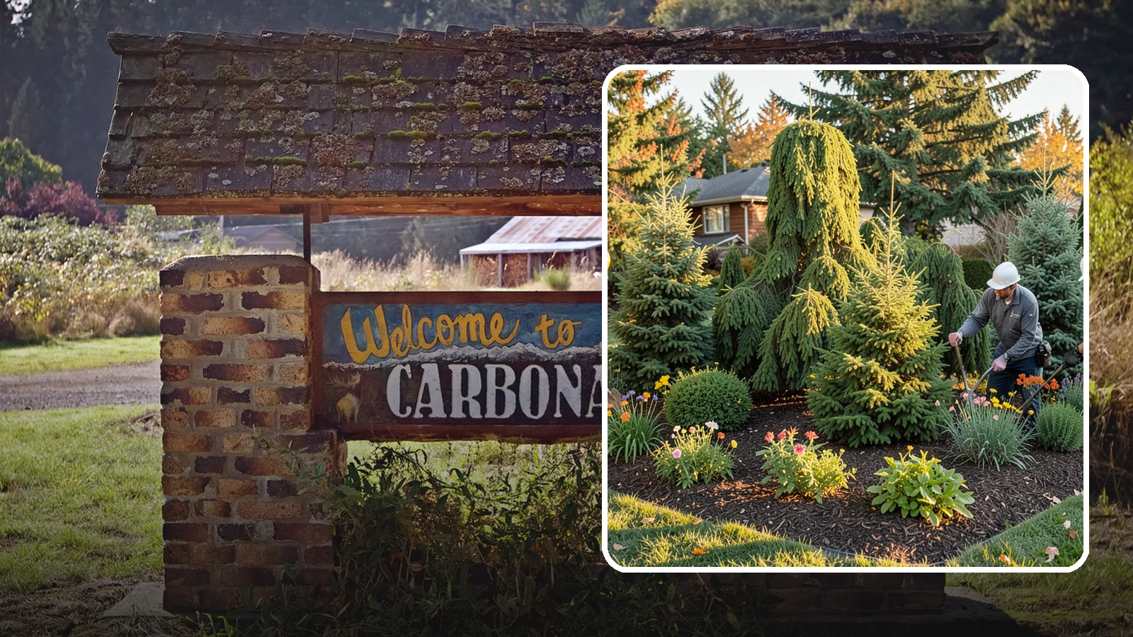 Evergreen Tree Planting in Carbonado, Pierce County, WA - We plant evergreen trees that keep Northwest landscapes green and screened all year long.