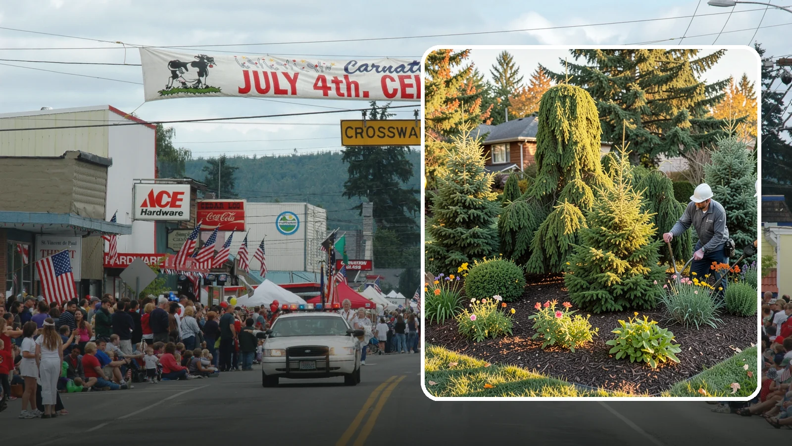 Evergreen Tree Planting in Carnation, King County, WA - We plant evergreen trees that keep Northwest landscapes green and screened all year long.