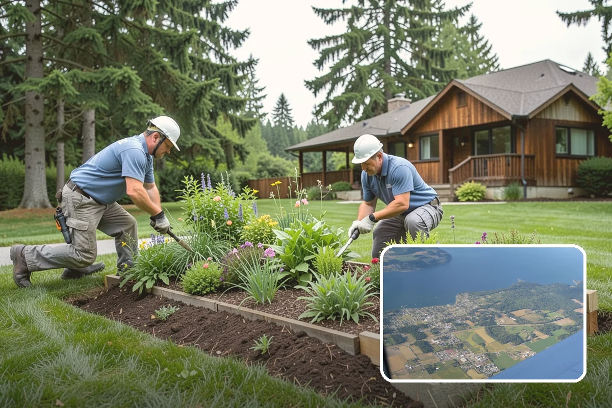 Evergreen Tree Planting in Coupeville, Island County, WA - Year-round green color, privacy, and structure