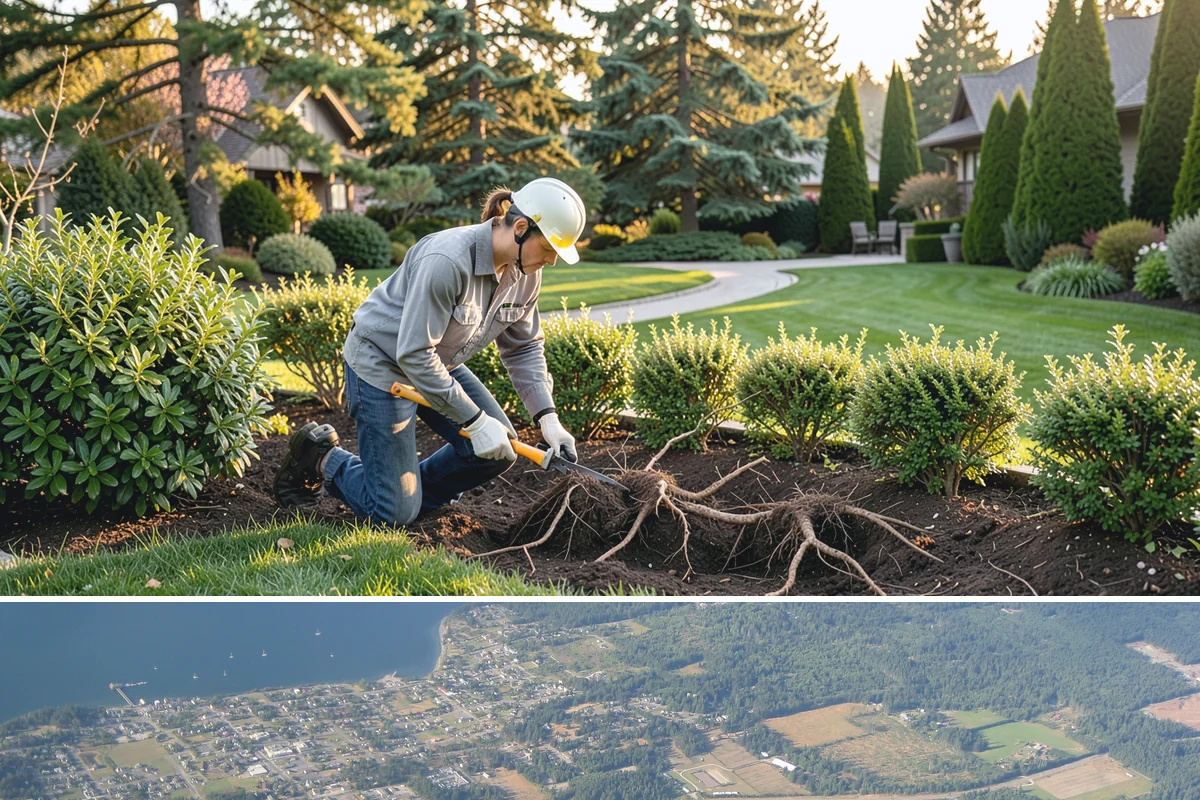 Evergreen Tree Planting in Coupeville, Island County, WA - Fall is the prime window so Northwest winter rains establish roots, though early spring planting also succeeds ahead of the dry...