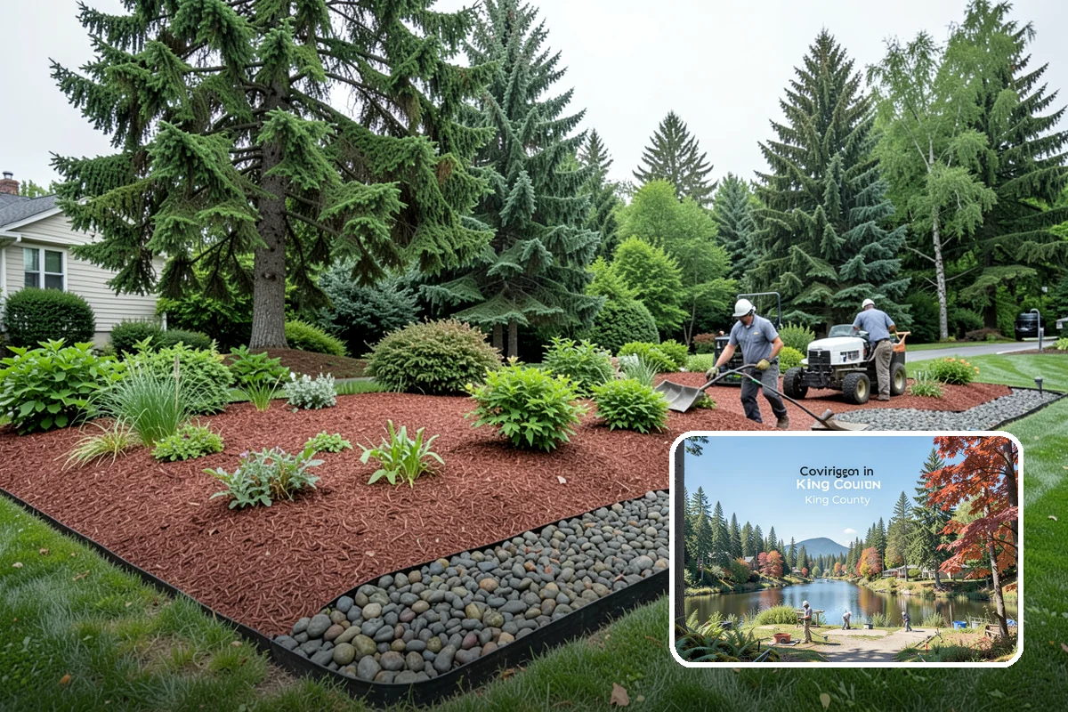 Evergreen Tree Planting in Covington, King County, WA - Year-round green color, privacy, and structure