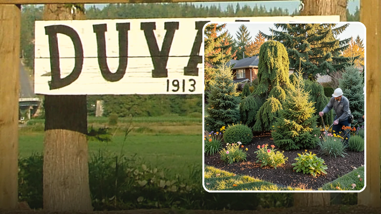 Evergreen Tree Planting in Duvall, King County, WA - We plant evergreen trees that keep Northwest landscapes green and screened all year long.