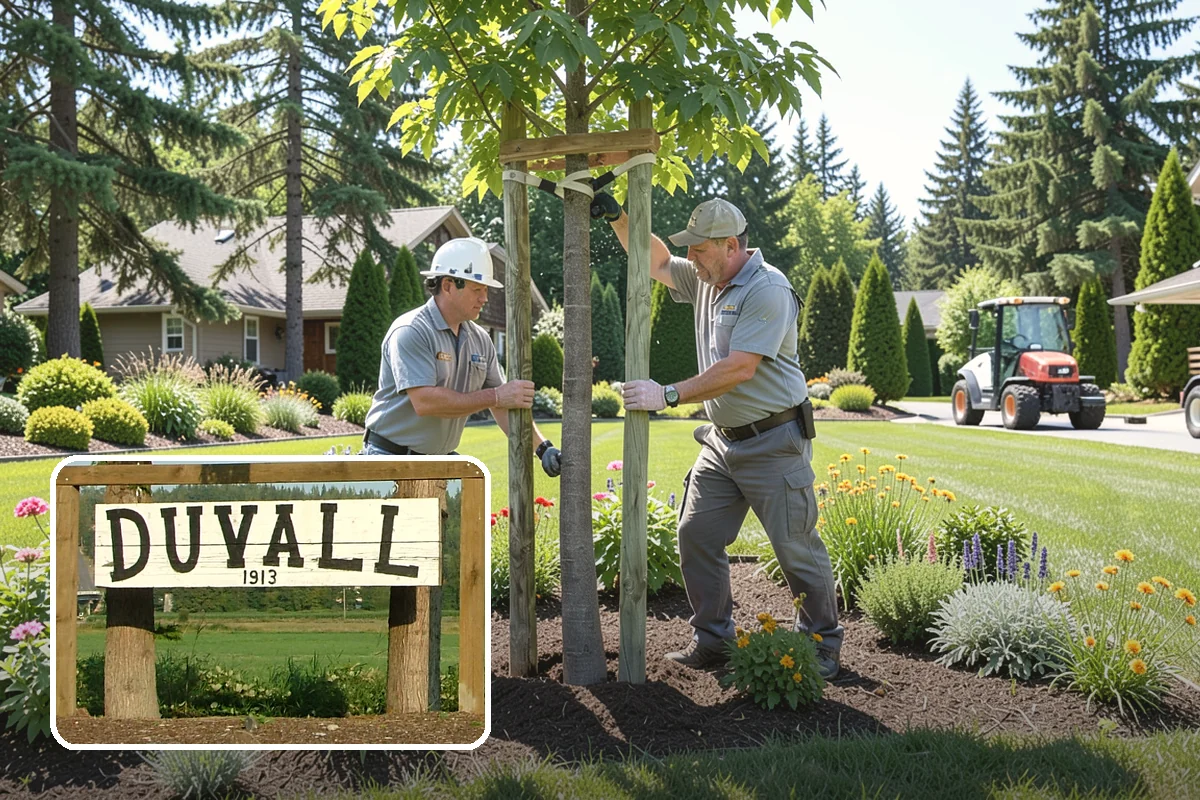 Evergreen Tree Planting in Duvall, King County, WA - Year-round green color, privacy, and structure