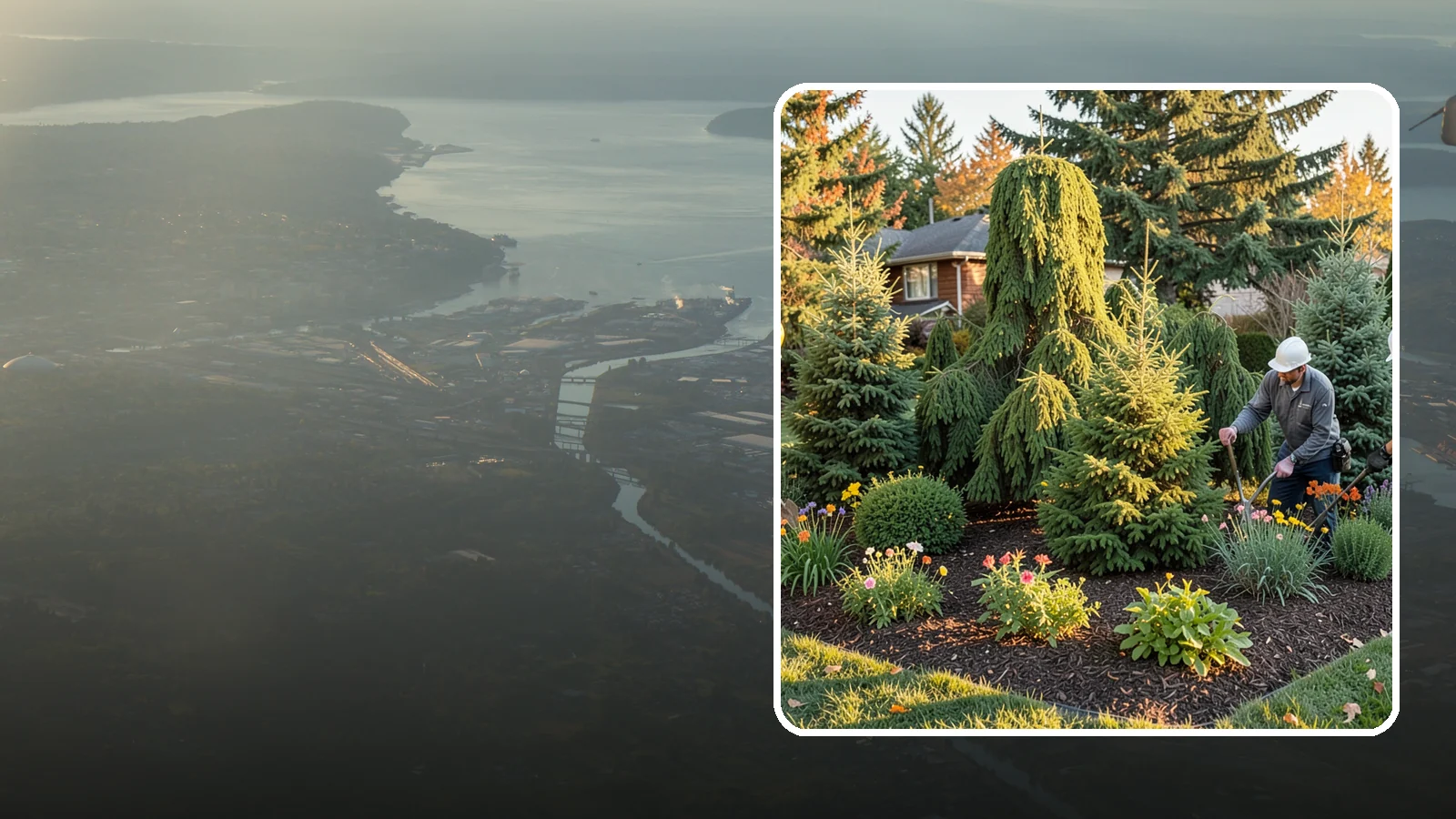 Evergreen Tree Planting in Fife, Pierce County, WA - We plant evergreen trees that keep Northwest landscapes green and screened all year long.