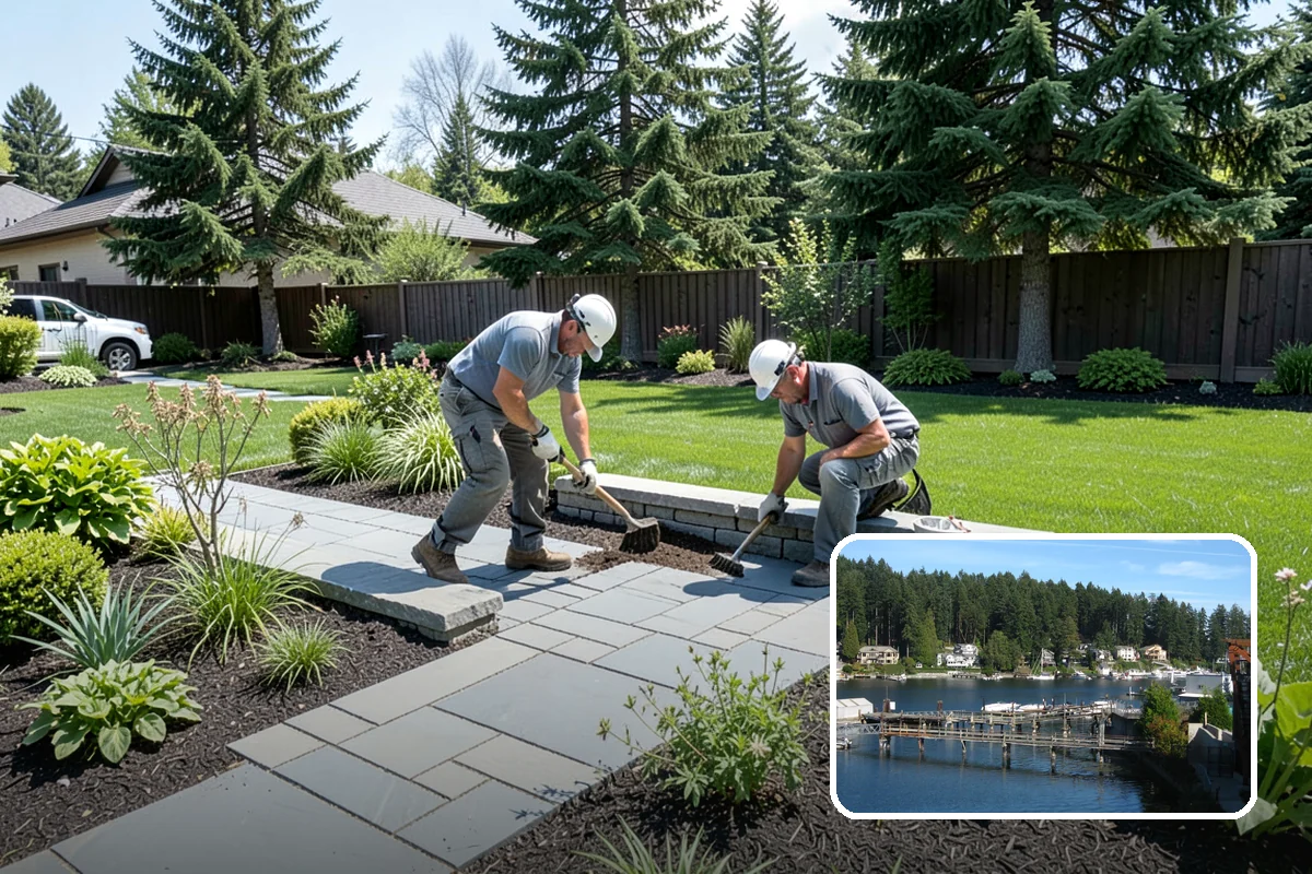 Evergreen Tree Planting in Gig Harbor, Pierce County, WA - Year-round green color, privacy, and structure