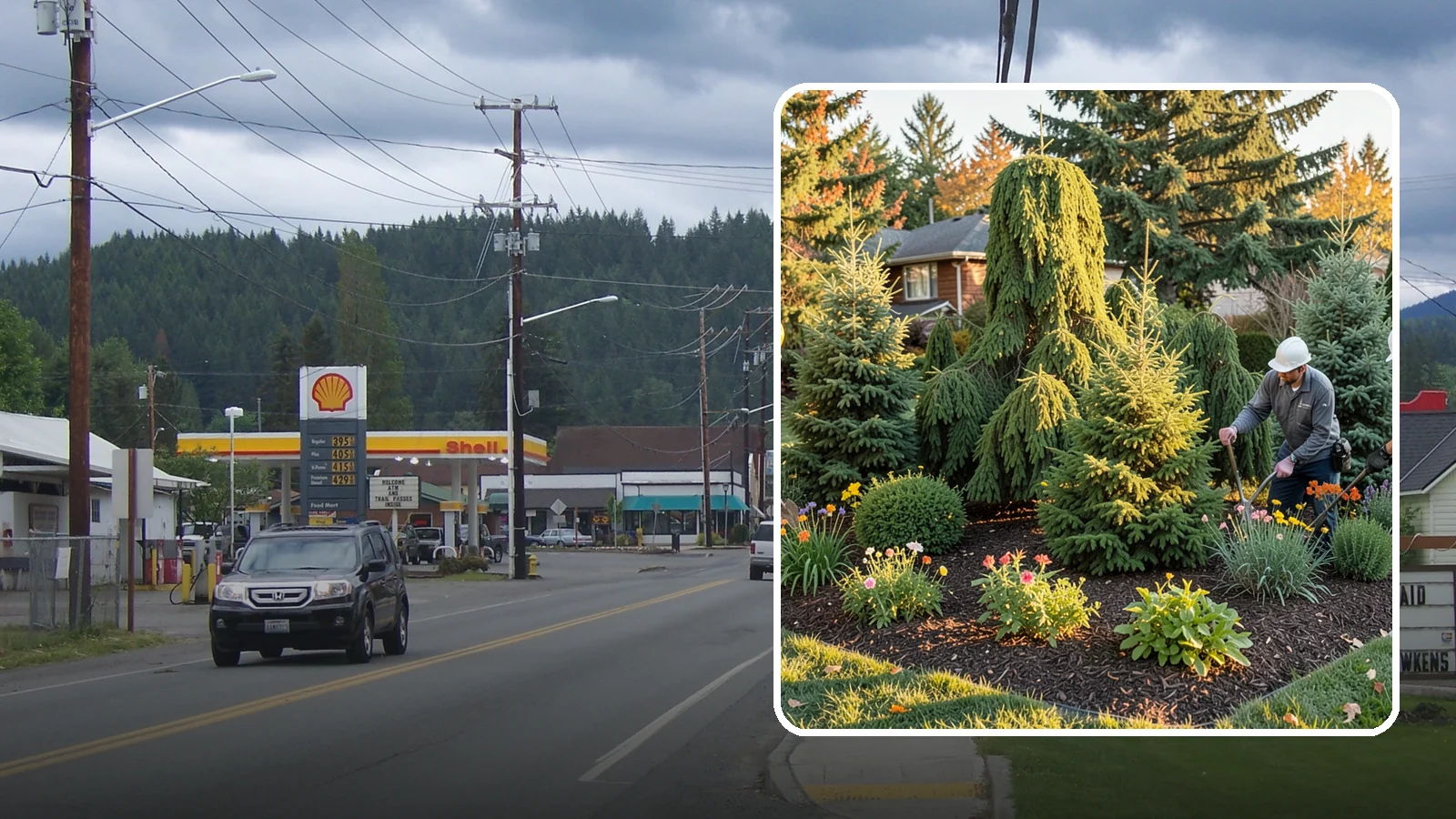 Evergreen Tree Planting in Granite Falls, Snohomish County, WA - We plant evergreen trees that keep Northwest landscapes green and screened all year long.