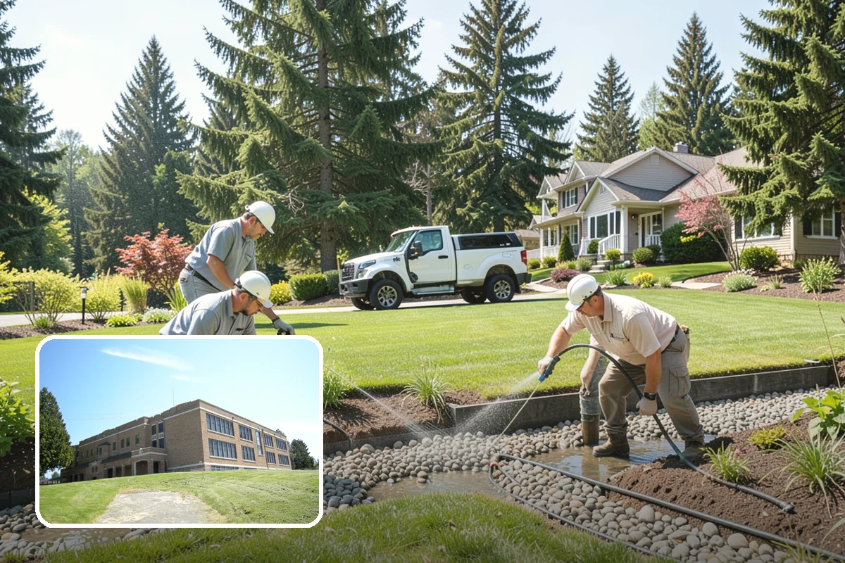 Evergreen Tree Planting in Maple Valley, King County, WA - Year-round green color, privacy, and structure