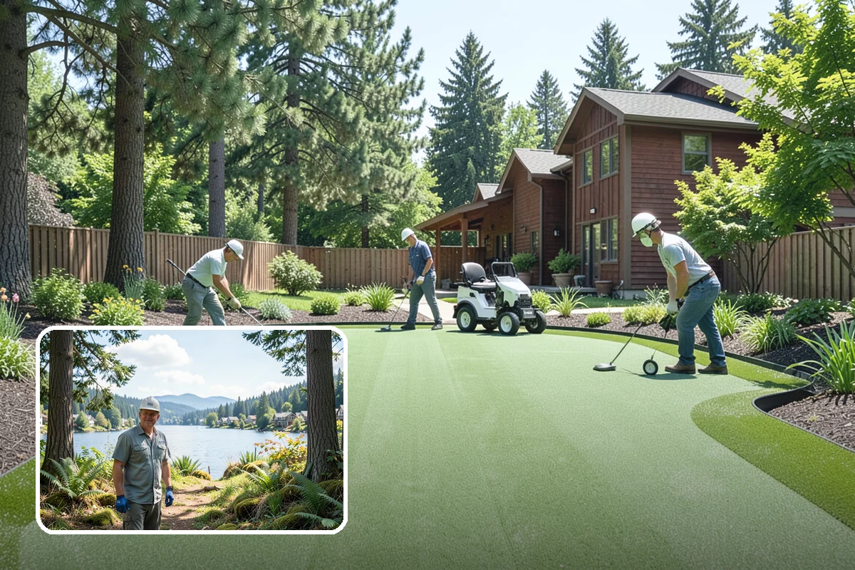 Evergreen Tree Planting in Milton, King County, WA - Year-round green color, privacy, and structure
