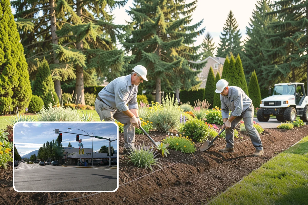 Evergreen Tree Planting in North Bend, King County, WA - Year-round green color, privacy, and structure