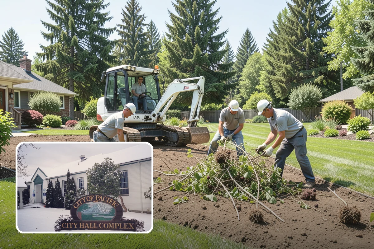 Evergreen Tree Planting in Pacific, King County, WA - Year-round green color, privacy, and structure