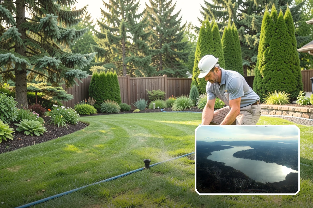 Evergreen Tree Planting in Sammamish, King County, WA - Year-round green color, privacy, and structure