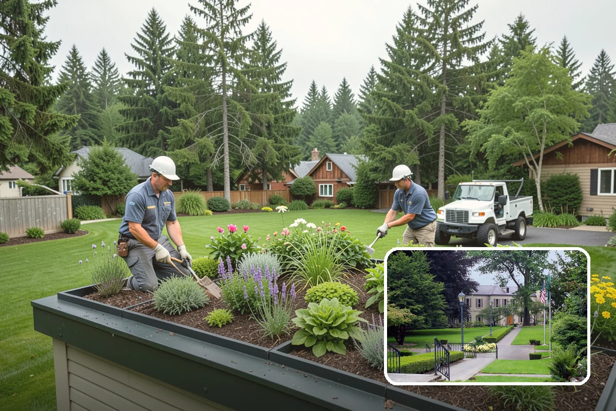 Evergreen Tree Planting in Woodinville, King County, WA - Year-round green color, privacy, and structure
