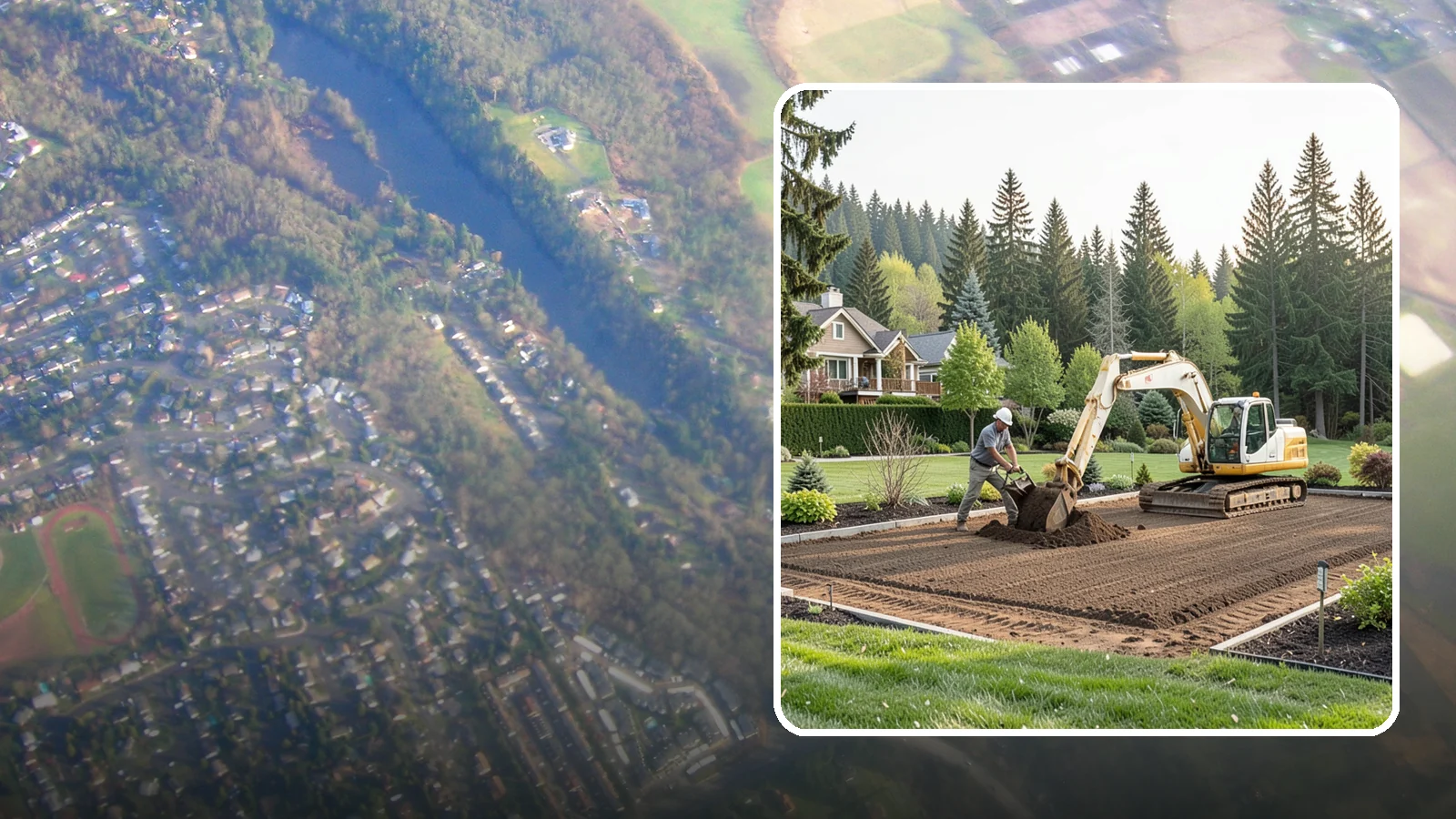Excavation in Algona, King County, WA - Precise excavation for foundations, features, drainage, and landscape projects of all sizes.