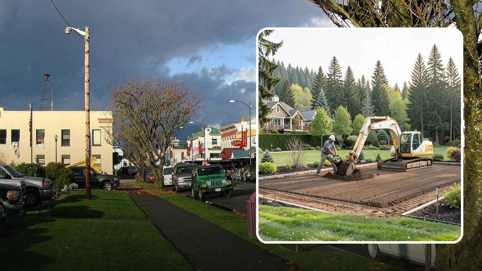 Excavation in Arlington, Snohomish County, WA - Precise excavation for foundations, features, drainage, and landscape projects of all sizes.