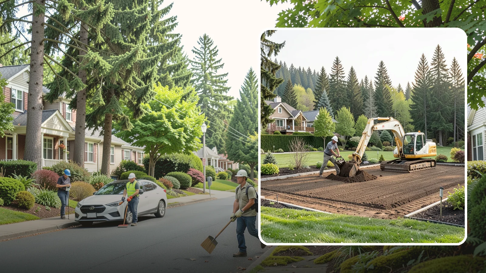 Excavation in Beaux Arts Village, King County, WA - Precise excavation for foundations, features, drainage, and landscape projects of all sizes.