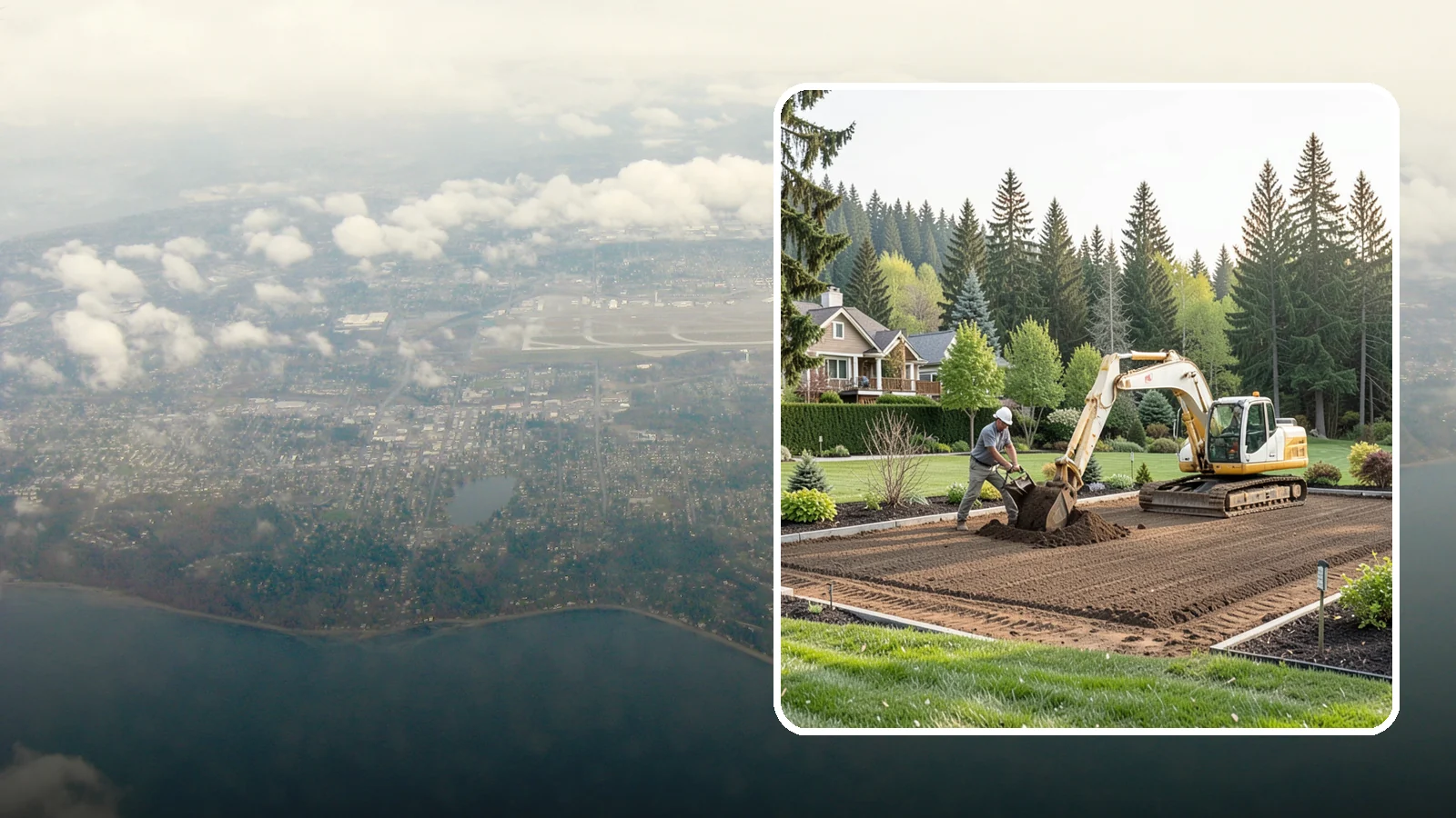 Excavation in Burien, King County, WA - Precise excavation for foundations, features, drainage, and landscape projects of all sizes.