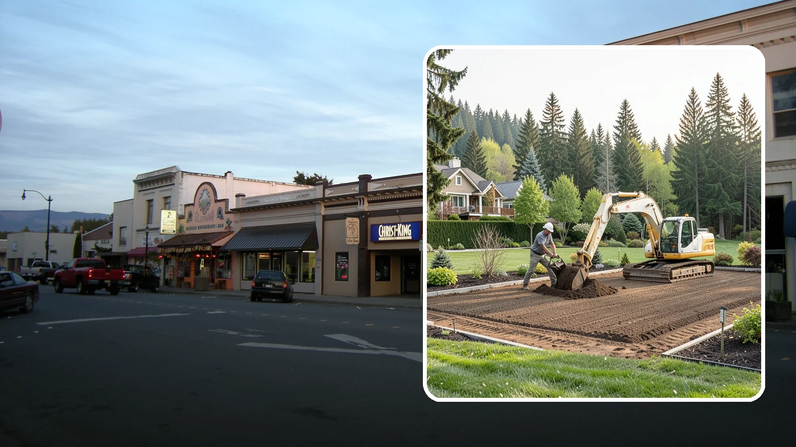 Excavation in Burlington, Skagit County, WA - Precise excavation for foundations, features, drainage, and landscape projects of all sizes.