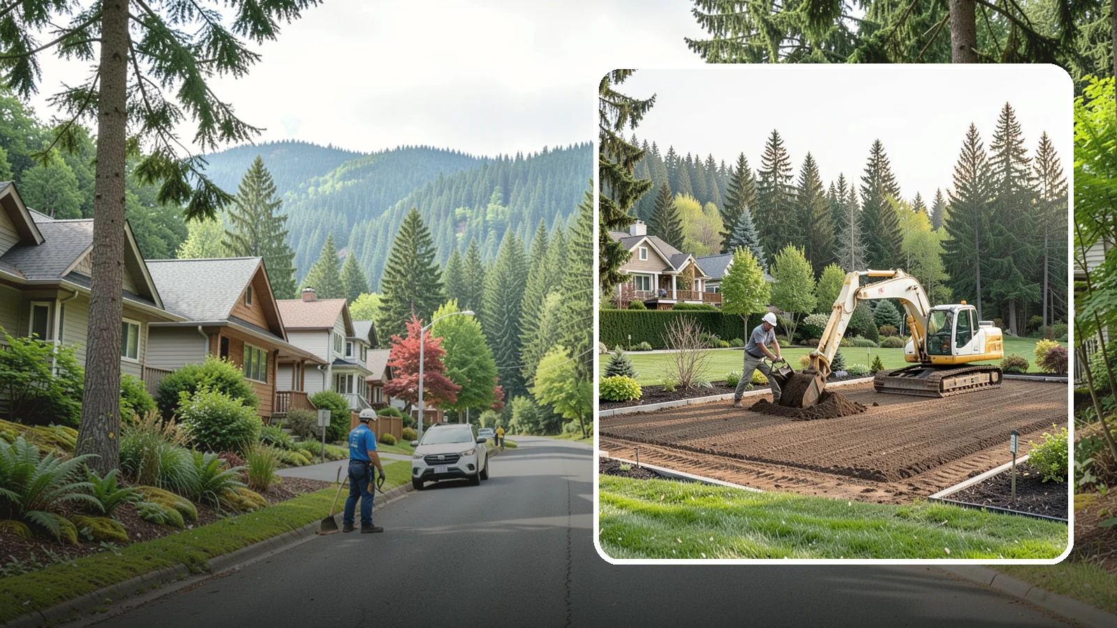 Excavation in Darrington, Snohomish County, WA - Precise excavation for foundations, features, drainage, and landscape projects of all sizes.