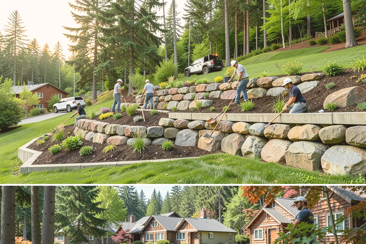 Excavation in Edgewood, Pierce County, WA - Best done in drier conditions.