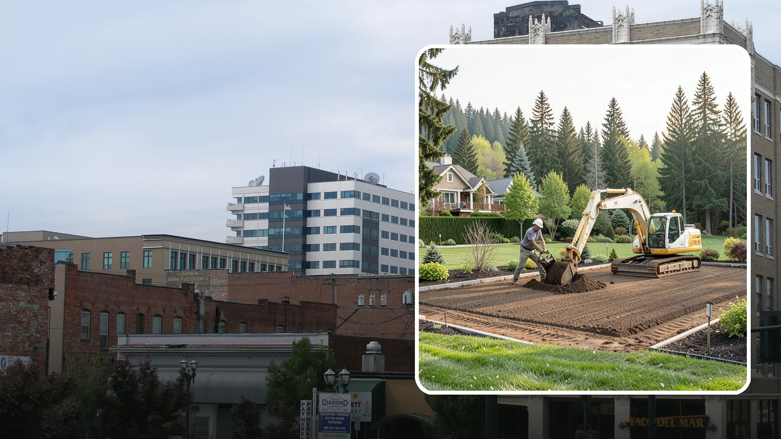 Excavation in Everett, Snohomish County, WA - Precise excavation for foundations, features, drainage, and landscape projects of all sizes.