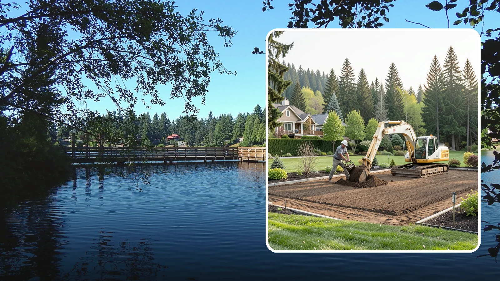 Excavation in Federal Way, King County, WA - Precise excavation for foundations, features, drainage, and landscape projects of all sizes.