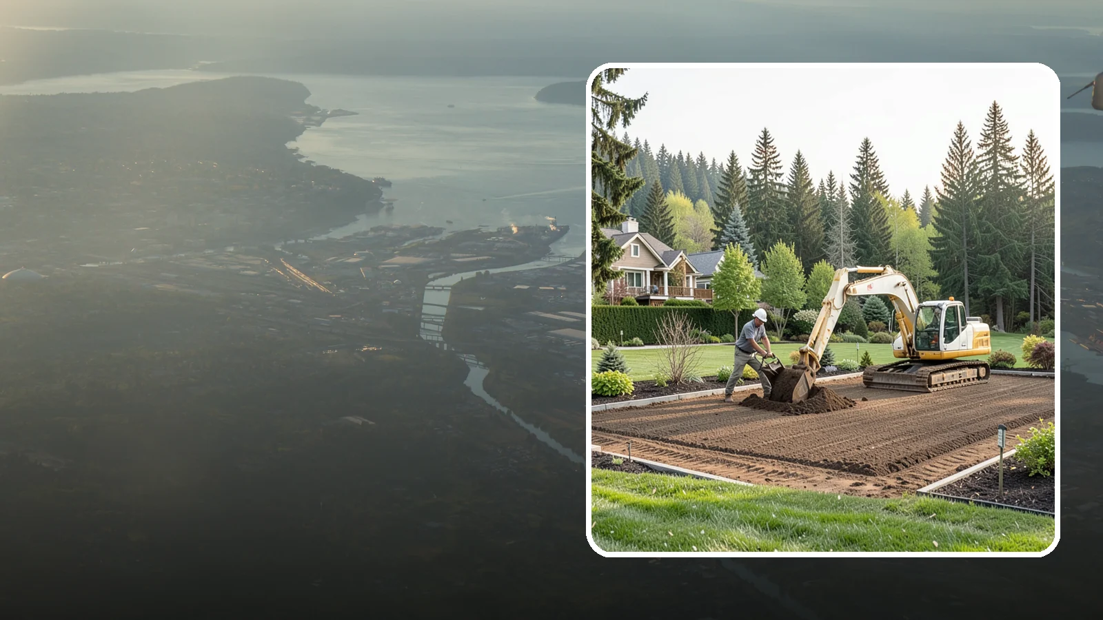 Excavation in Fife, Pierce County, WA - Precise excavation for foundations, features, drainage, and landscape projects of all sizes.