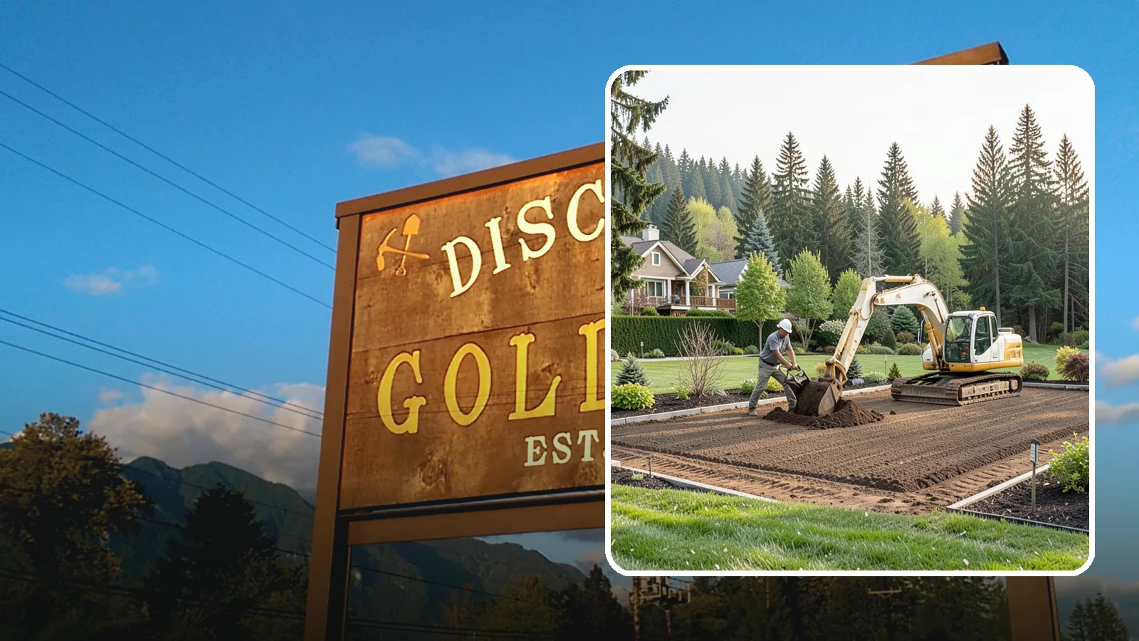 Excavation in Gold Bar, Snohomish County, WA - Precise excavation for foundations, features, drainage, and landscape projects of all sizes.