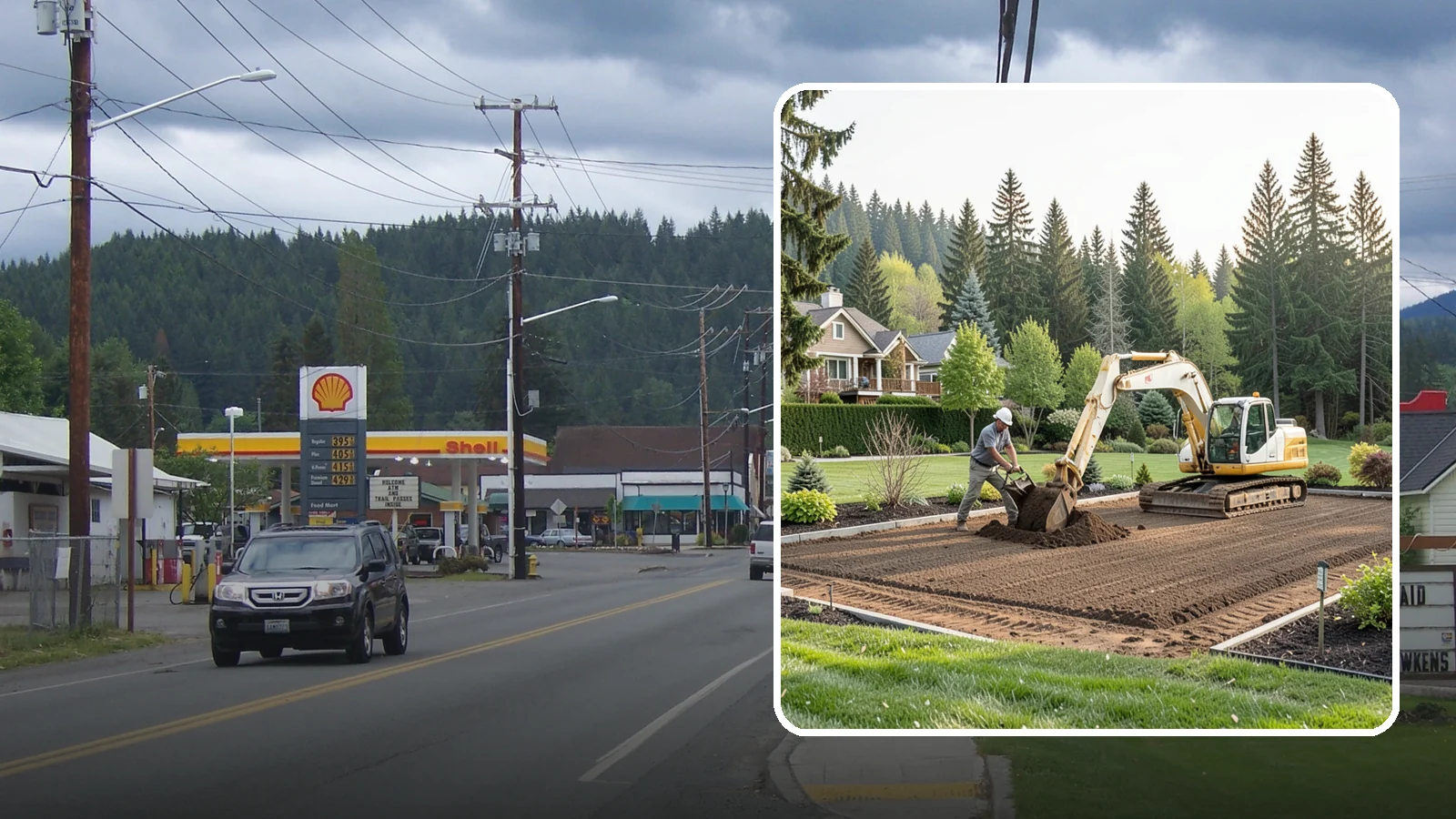Excavation in Granite Falls, Snohomish County, WA - Precise excavation for foundations, features, drainage, and landscape projects of all sizes.