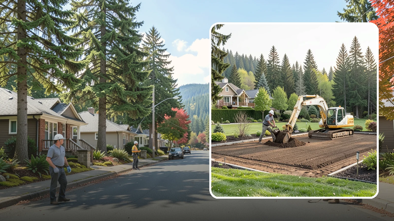 Excavation in Hunts Point, King County, WA - Precise excavation for foundations, features, drainage, and landscape projects of all sizes.
