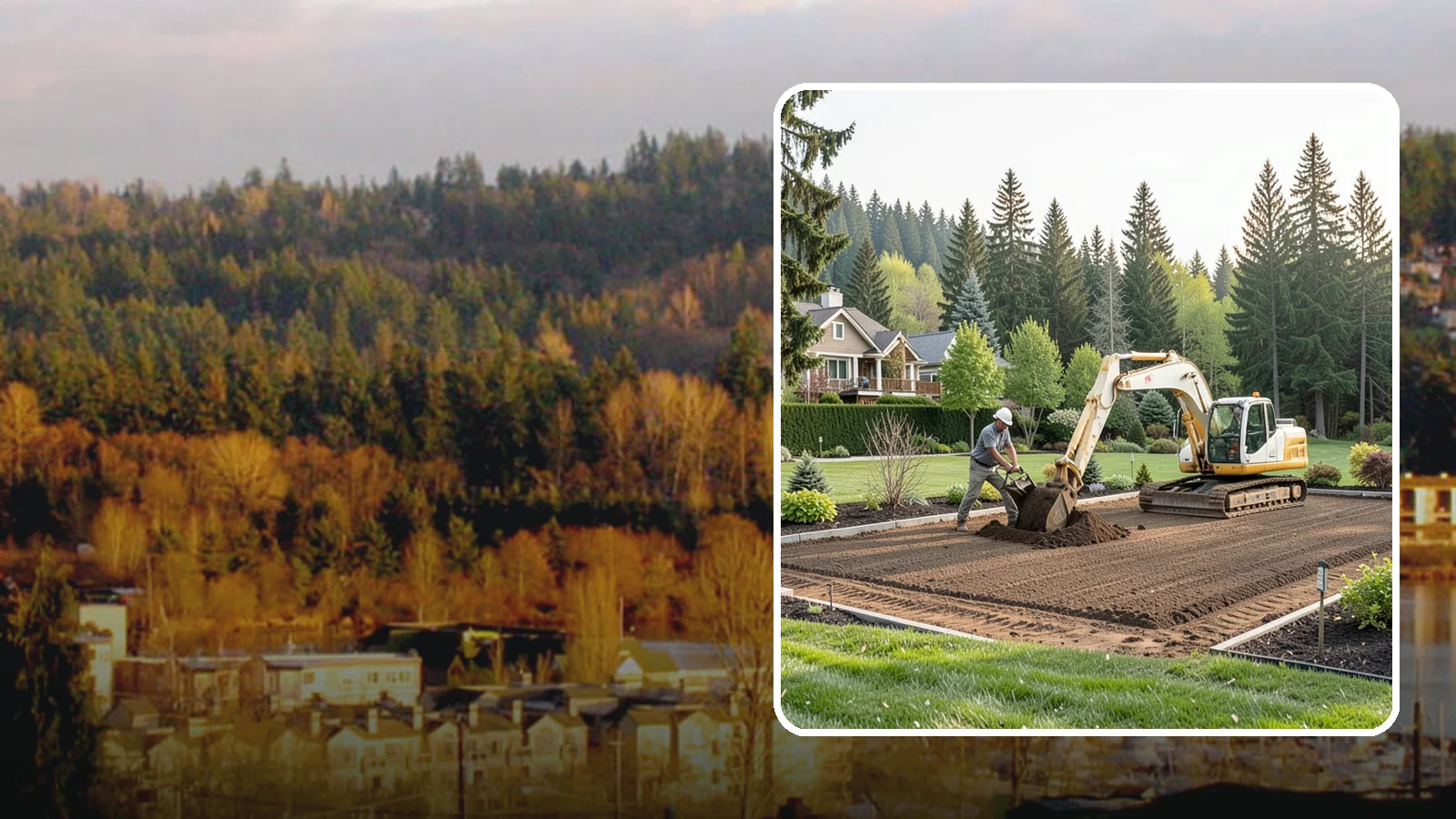 Excavation in Kenmore, King County, WA - Precise excavation for foundations, features, drainage, and landscape projects of all sizes.