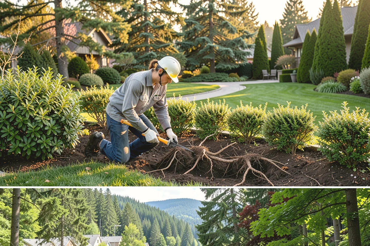 Excavation in Lake Forest Park, King County, WA - Best done in drier conditions.