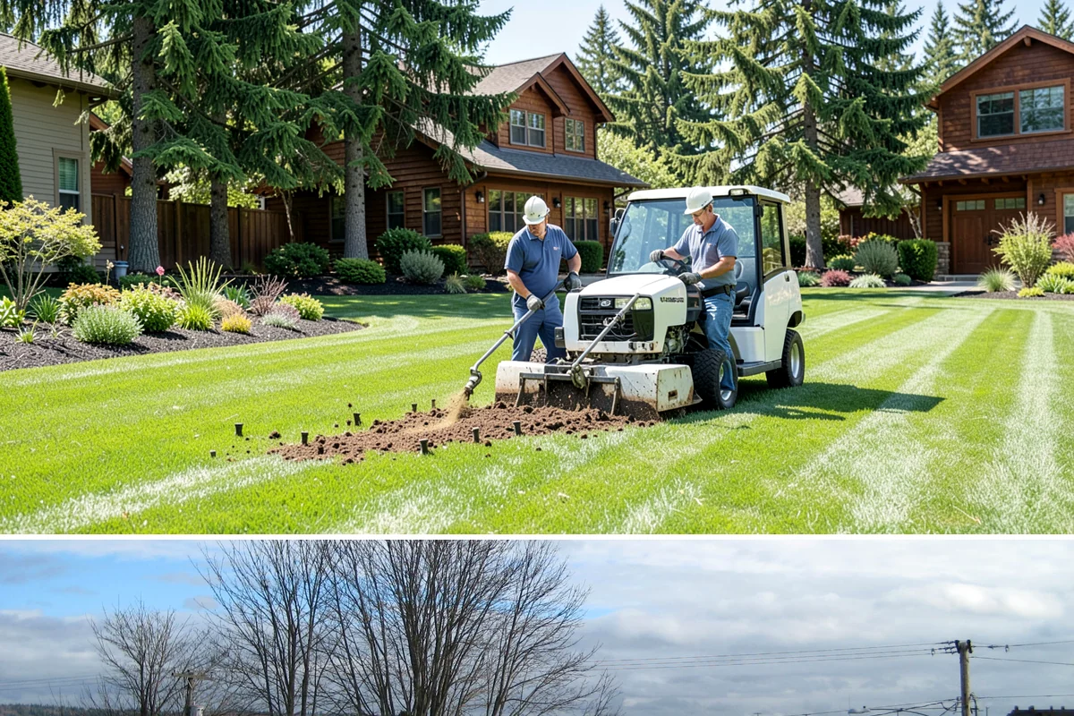 Excavation in Langley, Island County, WA - Best done in drier conditions.