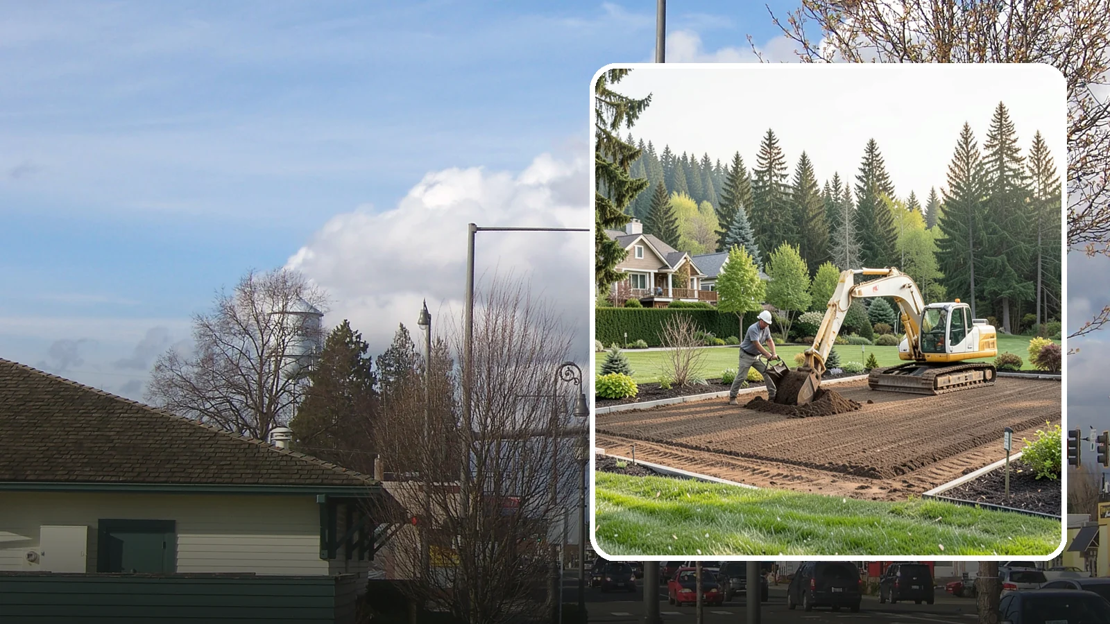 Excavation in Marysville, Snohomish County, WA - Precise excavation for foundations, features, drainage, and landscape projects of all sizes.