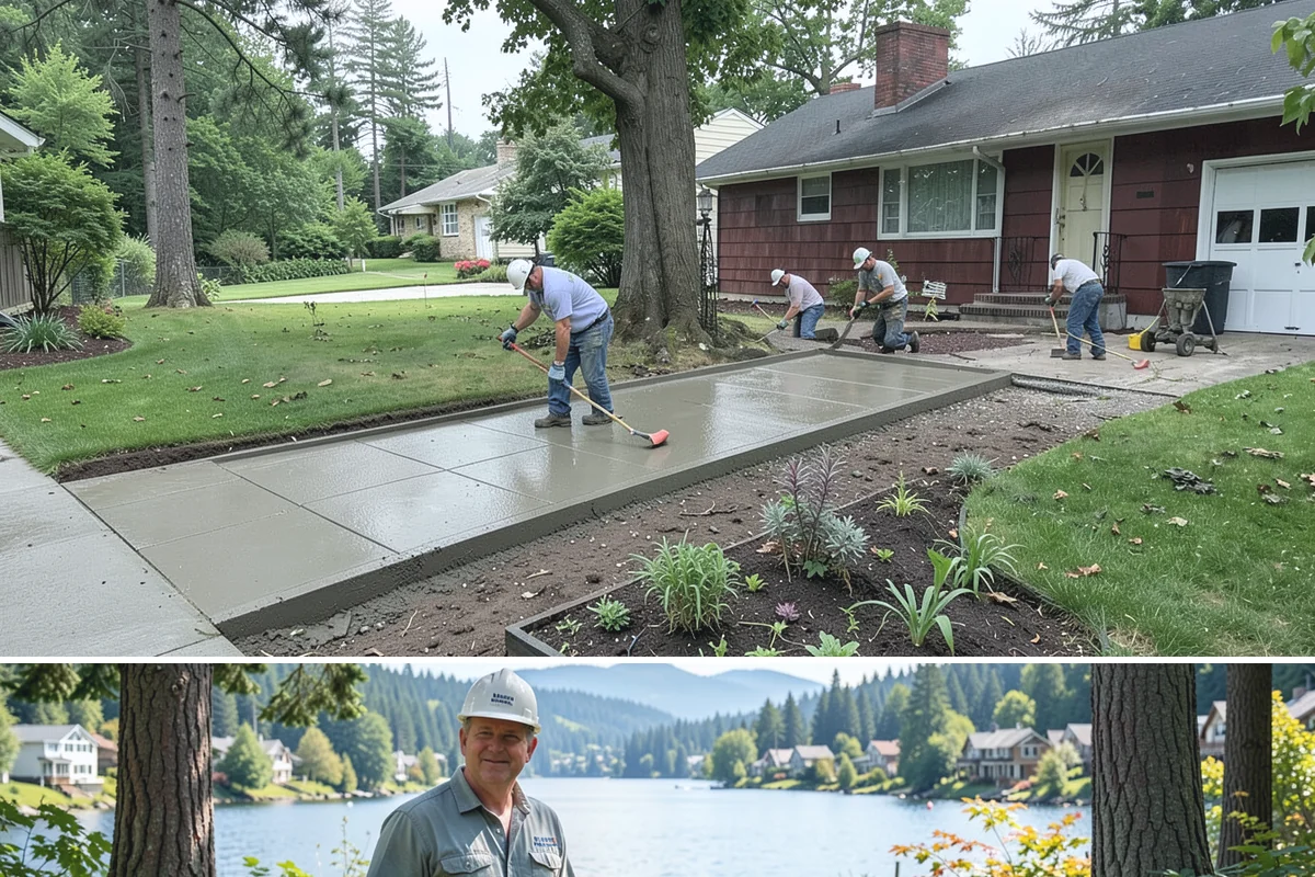 Excavation in Milton, King County, WA - Best done in drier conditions.
