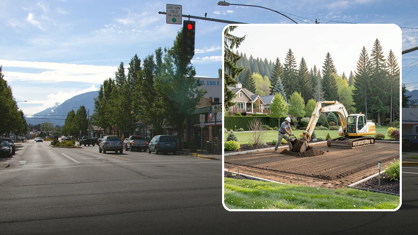 Excavation in North Bend, King County, WA - Precise excavation for foundations, features, drainage, and landscape projects of all sizes.