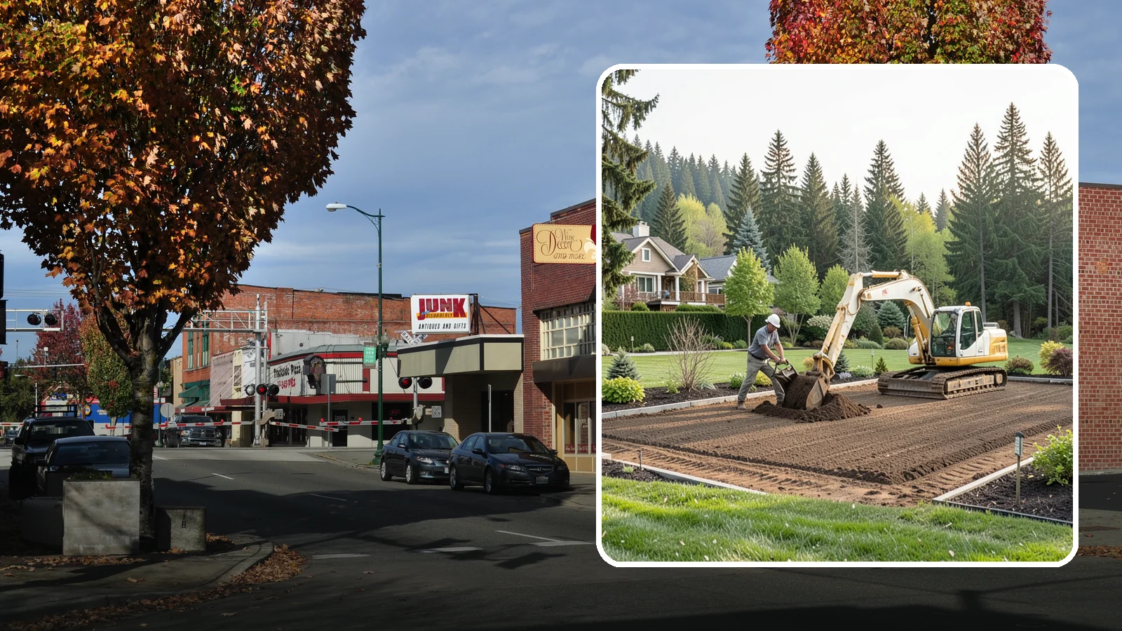Excavation in Puyallup, Pierce County, WA - Precise excavation for foundations, features, drainage, and landscape projects of all sizes.