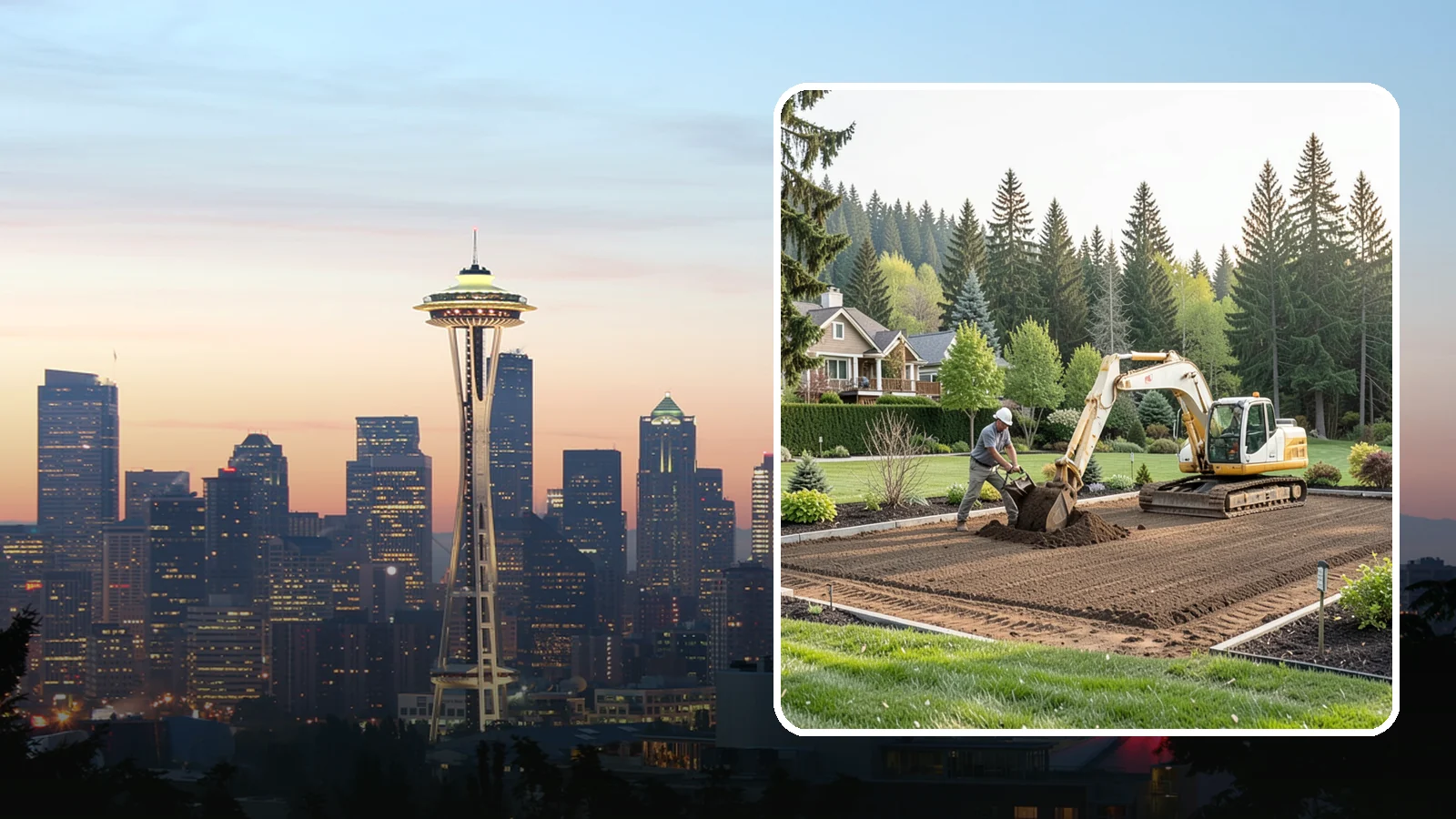 Excavation in Seattle, King County, WA - Precise excavation for foundations, features, drainage, and landscape projects of all sizes.